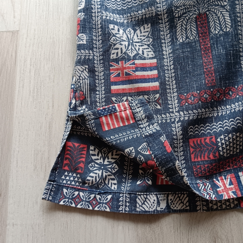 Reyn Spooner Summer Commemorative Limited Issue Shirt Flag Red White Blue 3XL - Picture 4 of 10